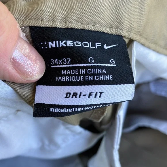 Nike Golf Khaki Performance Athletic Pants, 34X32 - Picture 4 of 9